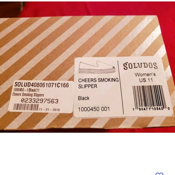 Soludos Cheers Smoking Slipper Black Women's 11 Champagne Espadrilles in Box - Picture 4 of 4